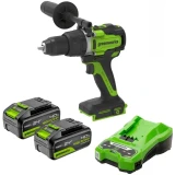 Дрель-шуруповёрт Greenworks 3707607CUD