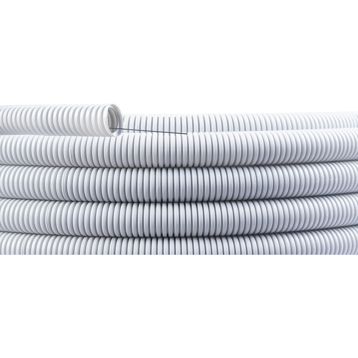 Труба для прокладки кабеля Cabeus FCPL-20-PVC-100-1-GY, 100м - фото 3