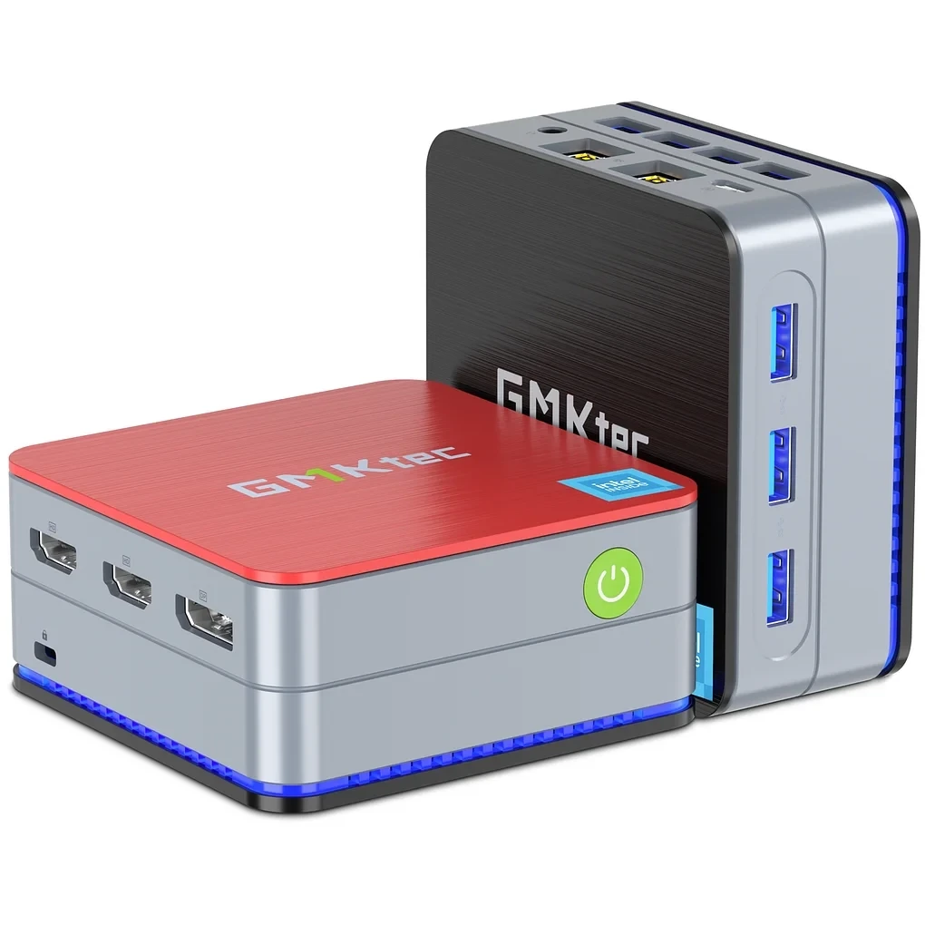 Мини ПК GMKtec NucBox G2 Plus Black/Red (N150/12+256GB/Win11P) - G2PLUS/N150/12+256GB/Win11P