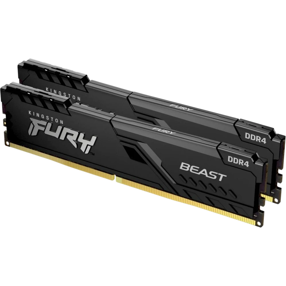 Оперативная память 16Gb DDR4 3200MHz Kingston Fury Beast (KF432C16BBK2/16WP) (2x8Gb KIT)