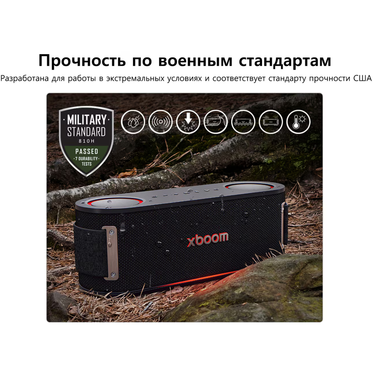 Портативная акустика LG XBOOM BOUNCE Black - фото 12