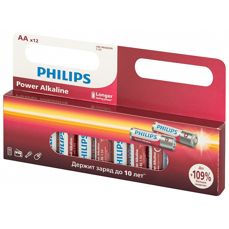 Батарейка Philips LR6P12W/51 (AA, 12 шт.) - Б0064661