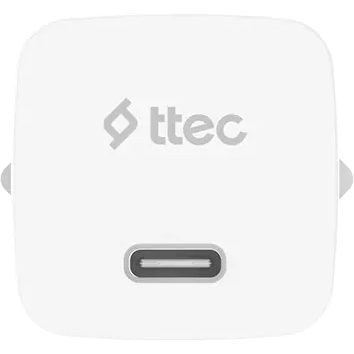 Сетевое зарядное устройство ttec SmartCharger GAN 20W White + USB-C-USB-C Cable - 2SCG20CB - фото 4