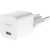 Сетевое зарядное устройство ttec SmartCharger GAN 20W White + USB-C-Lightning Cable (2SCG20LB)