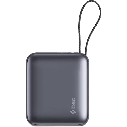 Внешний аккумулятор ttec ReCharger Mini LCD 35W Grey - 2BB232GR - фото 2