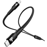 Разветвитель USB Type-C - 2x USB Type-C, 1.5м, ttec 2DK55S Black