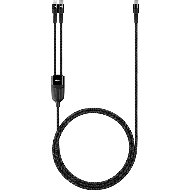 Кабель USB Type-C - USB Type-C/Lightning, 1.5м, ttec 2DK56S - фото 4