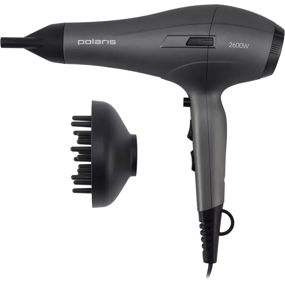 Фен Polaris PHD2600ACi Grey - PHD 2600ACi - фото 2