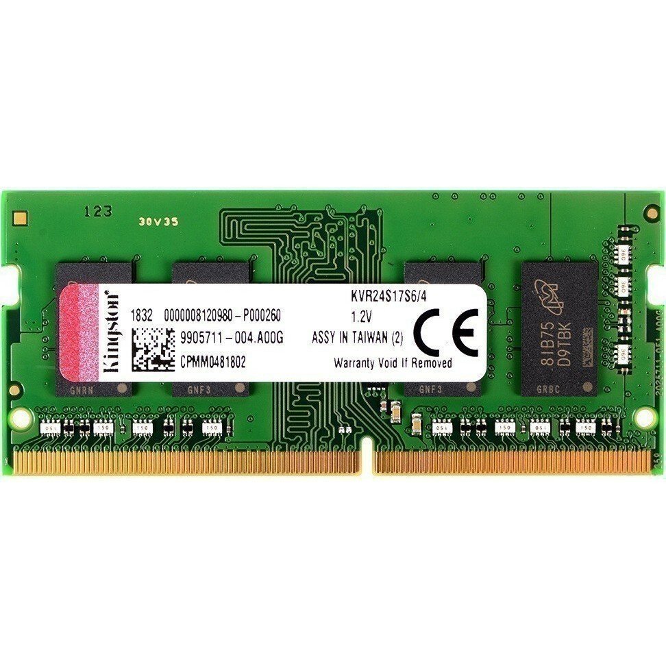 Оперативная память 4Gb DDR4 2400MHz Kingston SO-DIMM (KVR24S17S6/4)