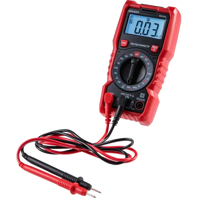 Мультиметр Rexant R830L - 13-3106 - фото 2