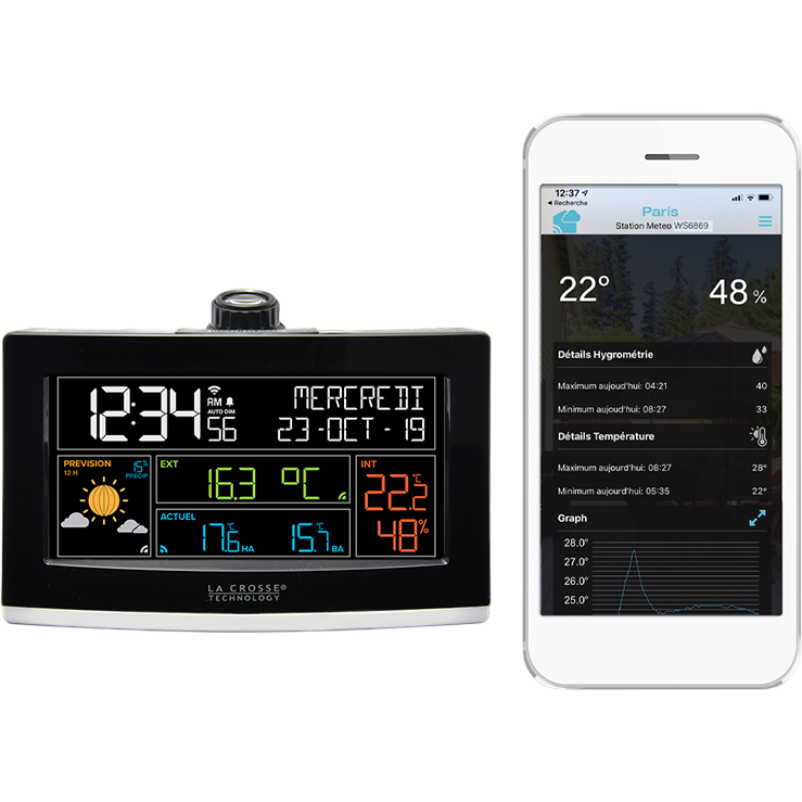 Метеостанция La Crosse WS6837 Black - фото 3