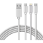 Кабель USB - microUSB/USB Type-C/Lightning, 1м, Rexant 18-1127