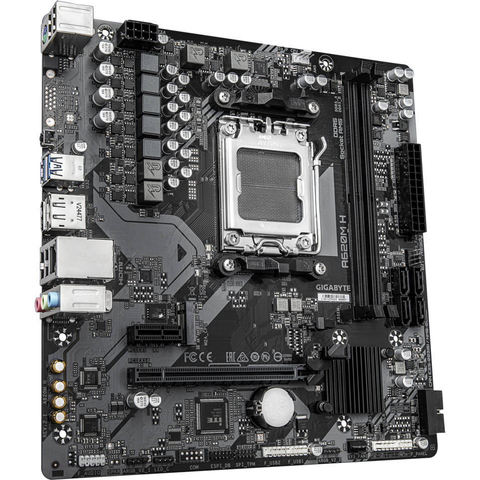 Материнская плата Gigabyte A620M H 2.1 - фото 2