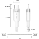 Кабель USB Type-C - USB Type-C, 1м, Vention TRIWF