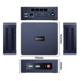 Неттоп Beelink Mini S Navy Blue (N5095/8G/128G/NoOS) (MINIS/N5095/8G/128G/NoOS)