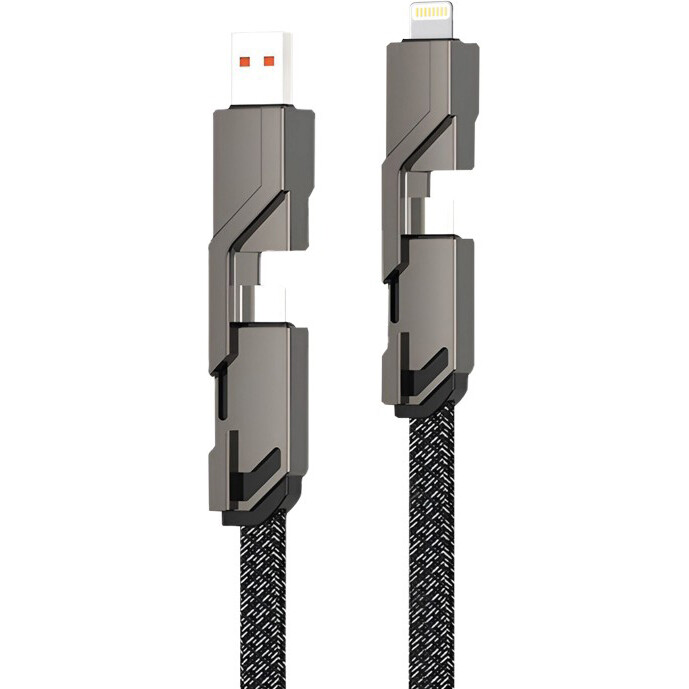 Кабель USB/USB Type-C - USB Type-C/Lightning, 1м, Rexant 18-1128