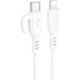 Кабель USB Type-C - Lightning, 1м, Borofone BX91 Symbol White (6974443389876)