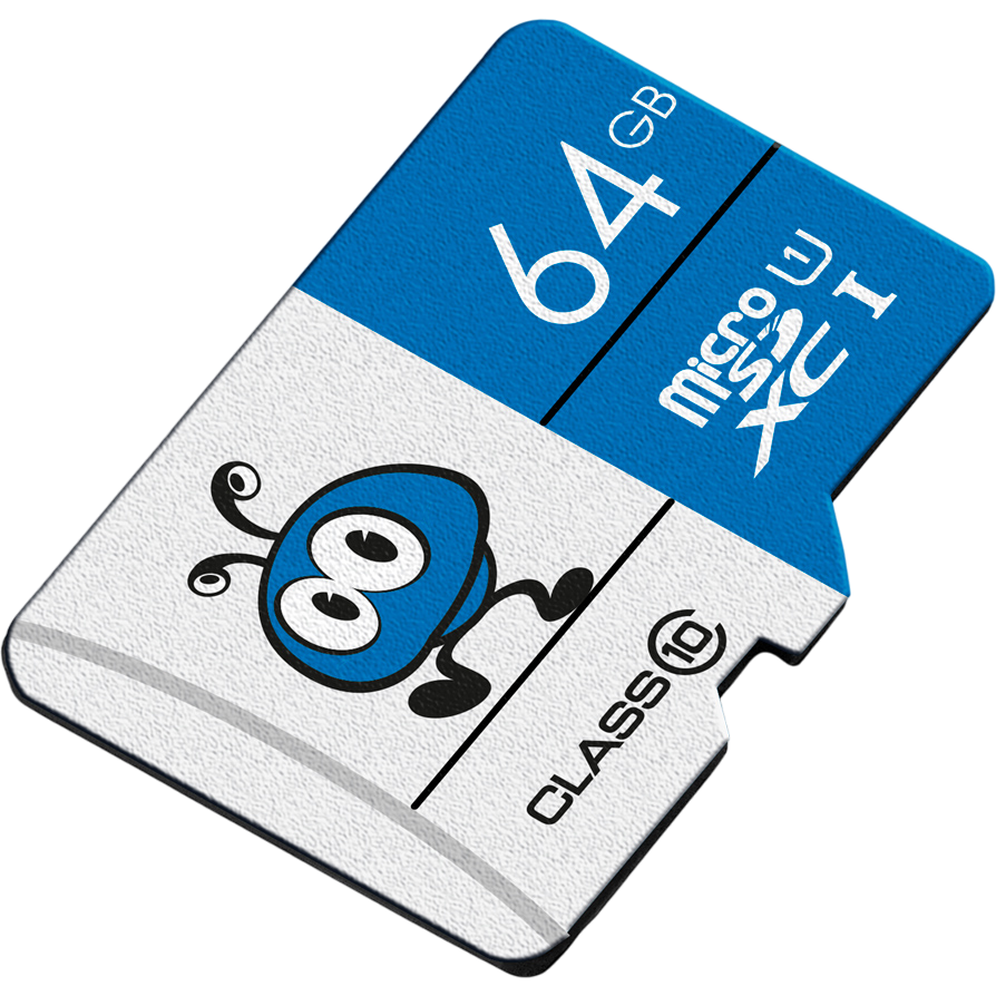 Карта памяти 64GB MicroSD SmartBuy (SB64GMSDU1BLUE00)