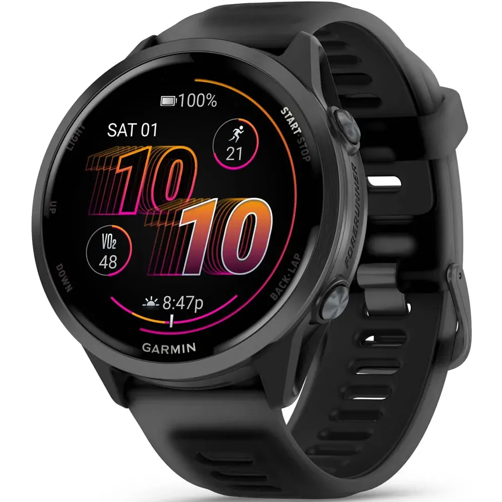 Умные часы Garmin Forerunner 570 47mm Slate Gray with Translucent Black/Black Band - 010-02971-00