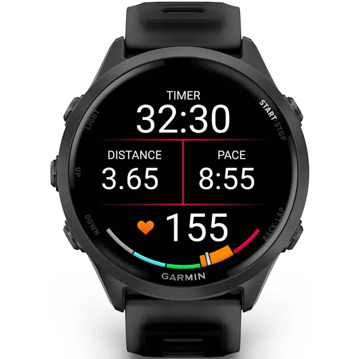 Умные часы Garmin Forerunner 570 47mm Slate Gray with Translucent Black/Black Band - 010-02971-00 - фото 2