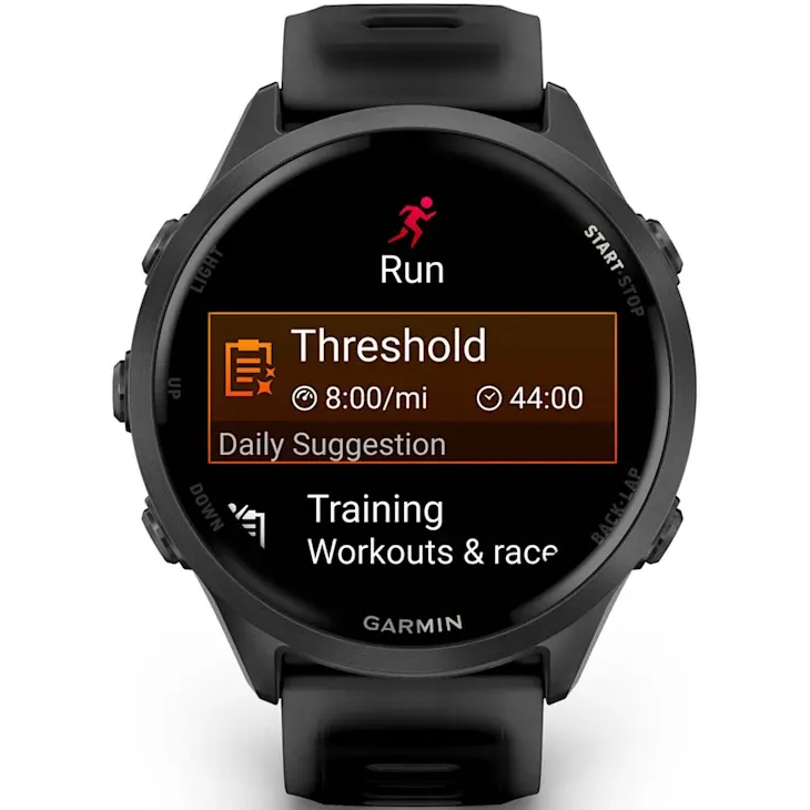 Умные часы Garmin Forerunner 570 47mm Slate Gray with Translucent Black/Black Band - 010-02971-00 - фото 3