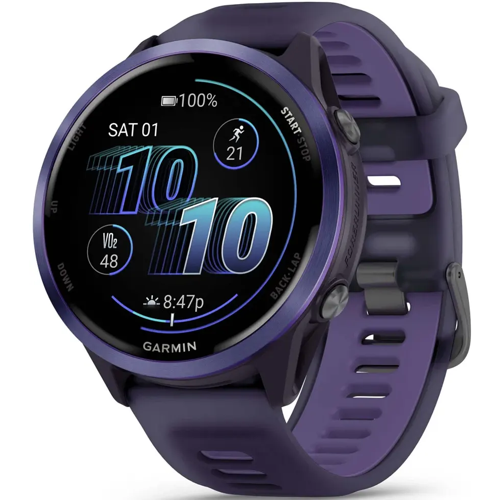 Умные часы Garmin Forerunner 570 47mm Indigo with Translucent Imperial Purple/Indigo Band - 010-02971-02