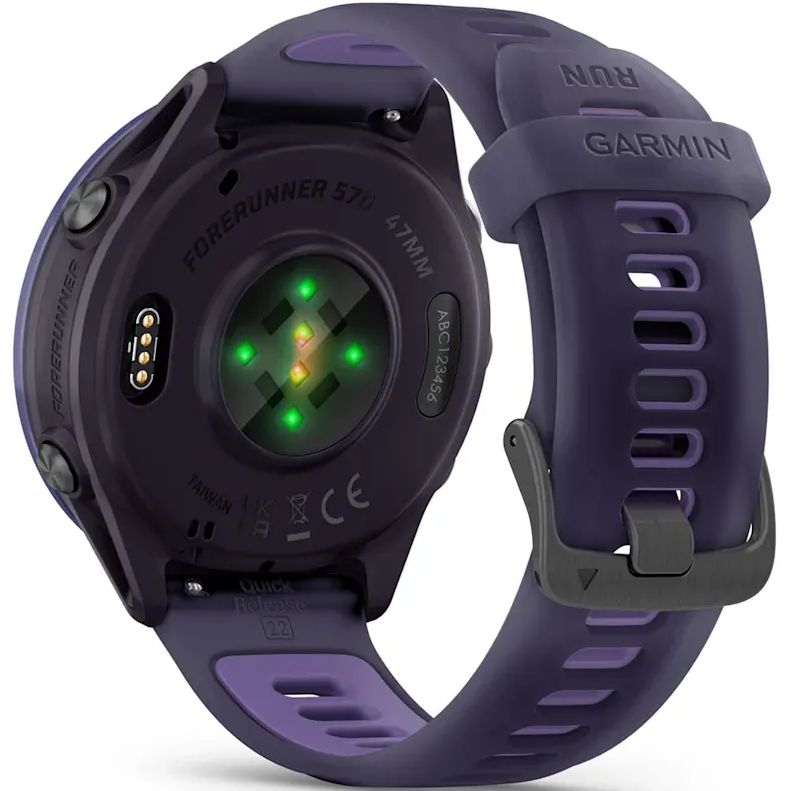 Умные часы Garmin Forerunner 570 47mm Indigo with Translucent Imperial Purple/Indigo Band - 010-02971-02 - фото 8