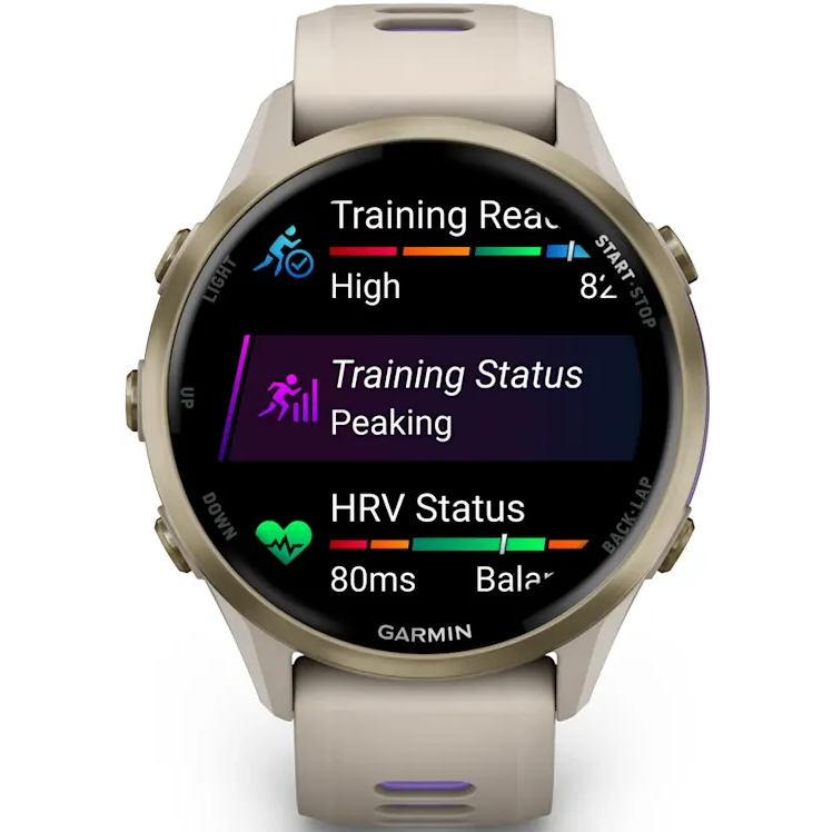 Умные часы Garmin Forerunner 970 French Grey with French Grey/Translucent Indigo Band - 010-02969-12 - фото 2