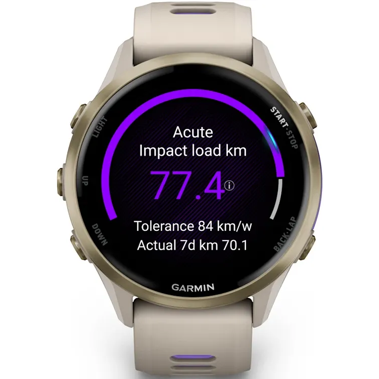 Умные часы Garmin Forerunner 970 French Grey with French Grey/Translucent Indigo Band - 010-02969-12 - фото 4
