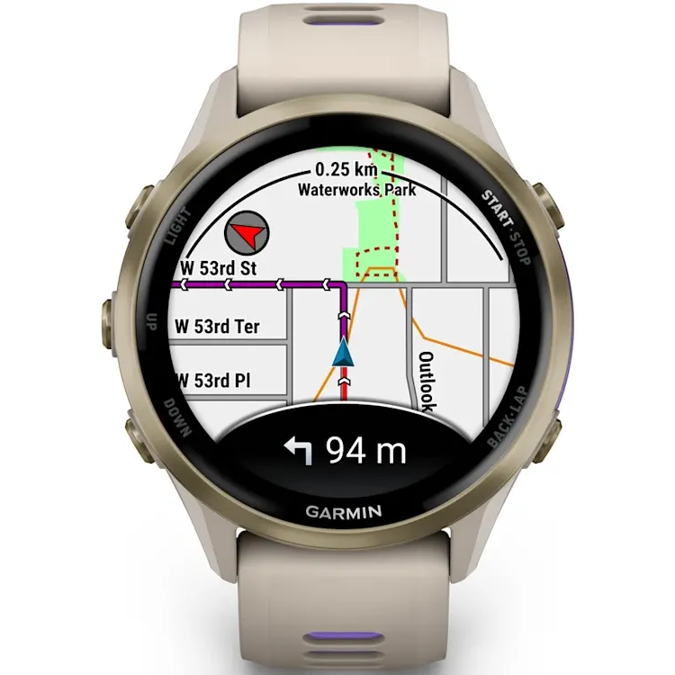 Умные часы Garmin Forerunner 970 French Grey with French Grey/Translucent Indigo Band - 010-02969-12 - фото 5