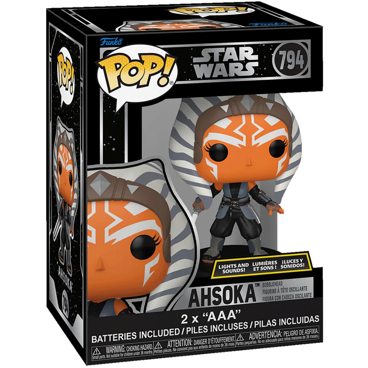 Фигурка Funko POP! Bobble Star Wars Ahsoka (Lights & Sounds) - 86453 - фото 2