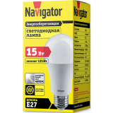 Светодиодная лампочка Navigator NLL-A60-15-230-4K-E27 (15 Вт, E27) (71365)