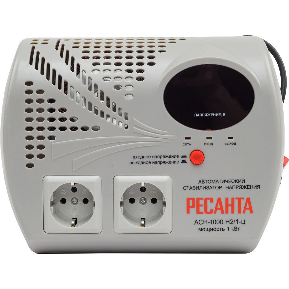 Стабилизатор напряжения Ресанта АСН 1000 Н2/1-Ц - 63/6/13 - фото 2