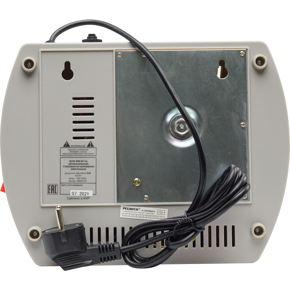 Стабилизатор напряжения Ресанта АСН 1000 Н2/1-Ц - 63/6/13 - фото 4