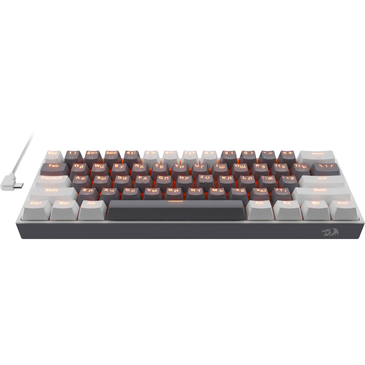 Клавиатура Redragon Fizz Pro White/Grey - 70670 - фото 3