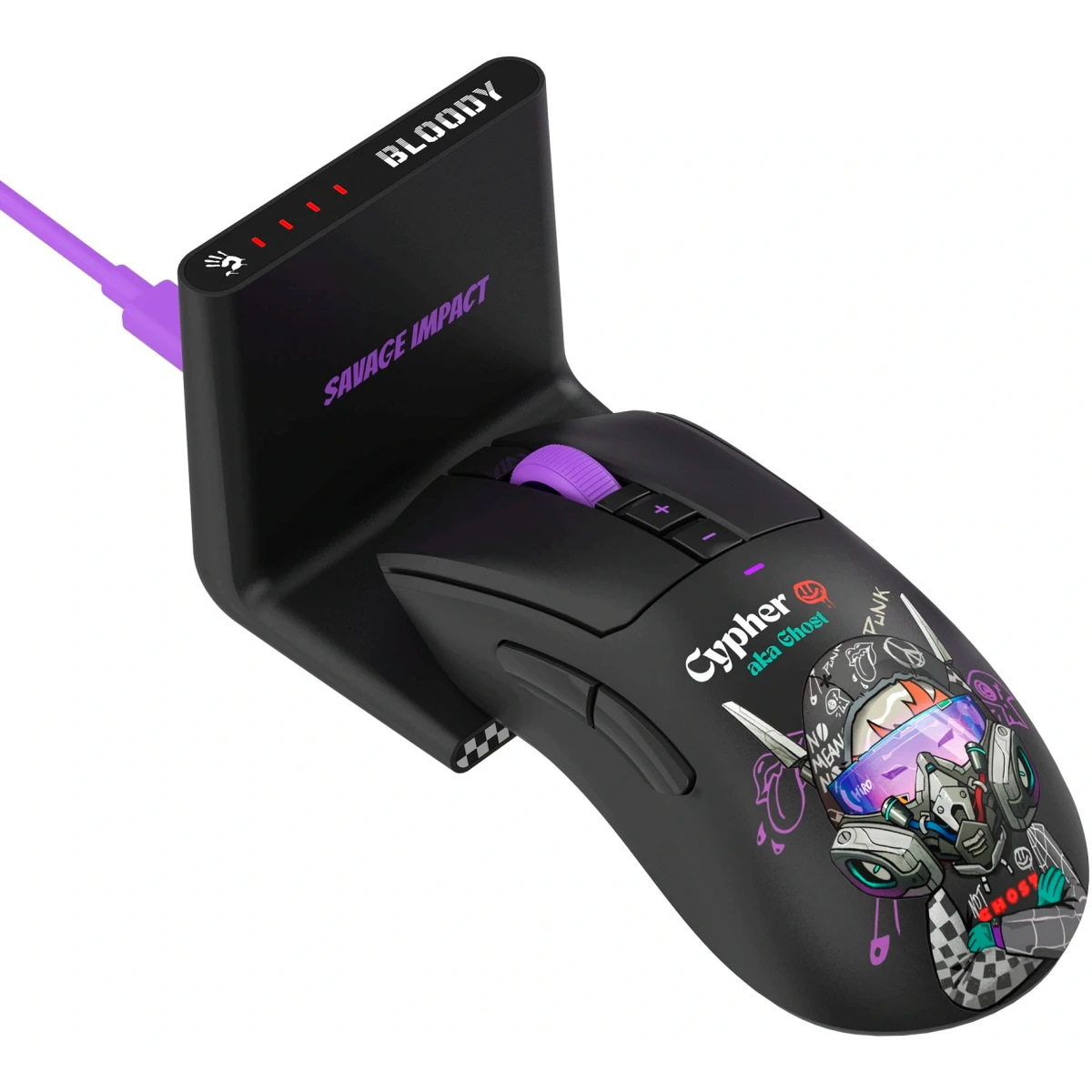 Мышь Bloody R73 Ultra Duo Cypher Ghost - фото 13