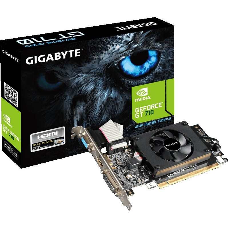 Видеокарта NVIDIA GeForce GT 710 Gigabyte 2Gb (GV-N710D3-2GL) - GV-N710D3-2GL (v2.0) - фото 5