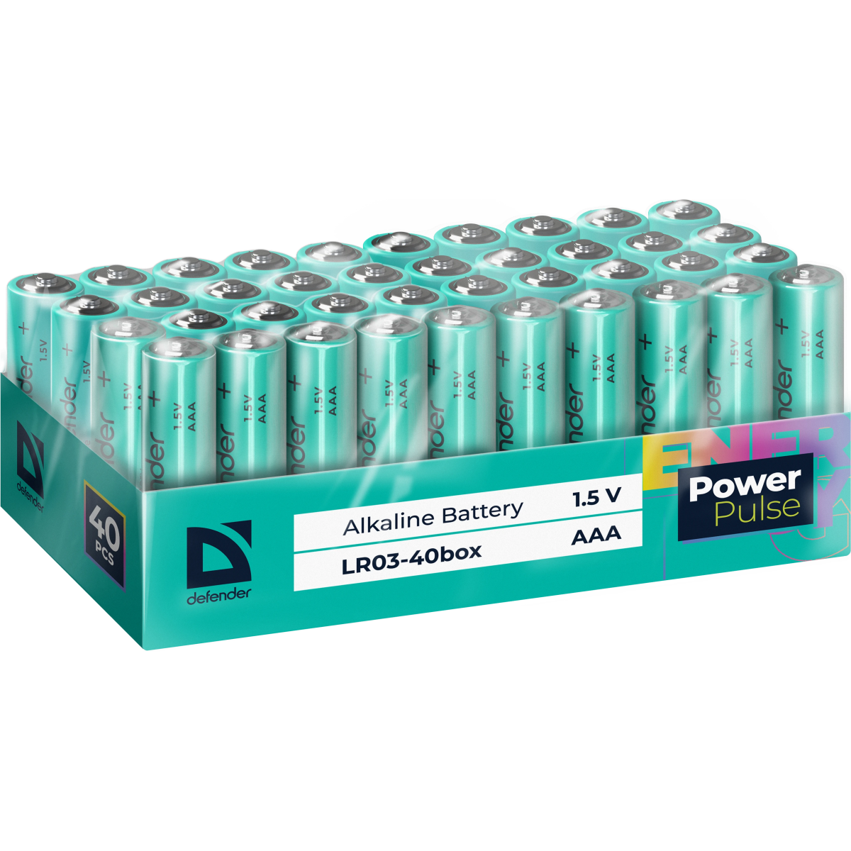 Батарейка Defender PowerPulse LR03-40box (ААА, 40 шт.) - 56005