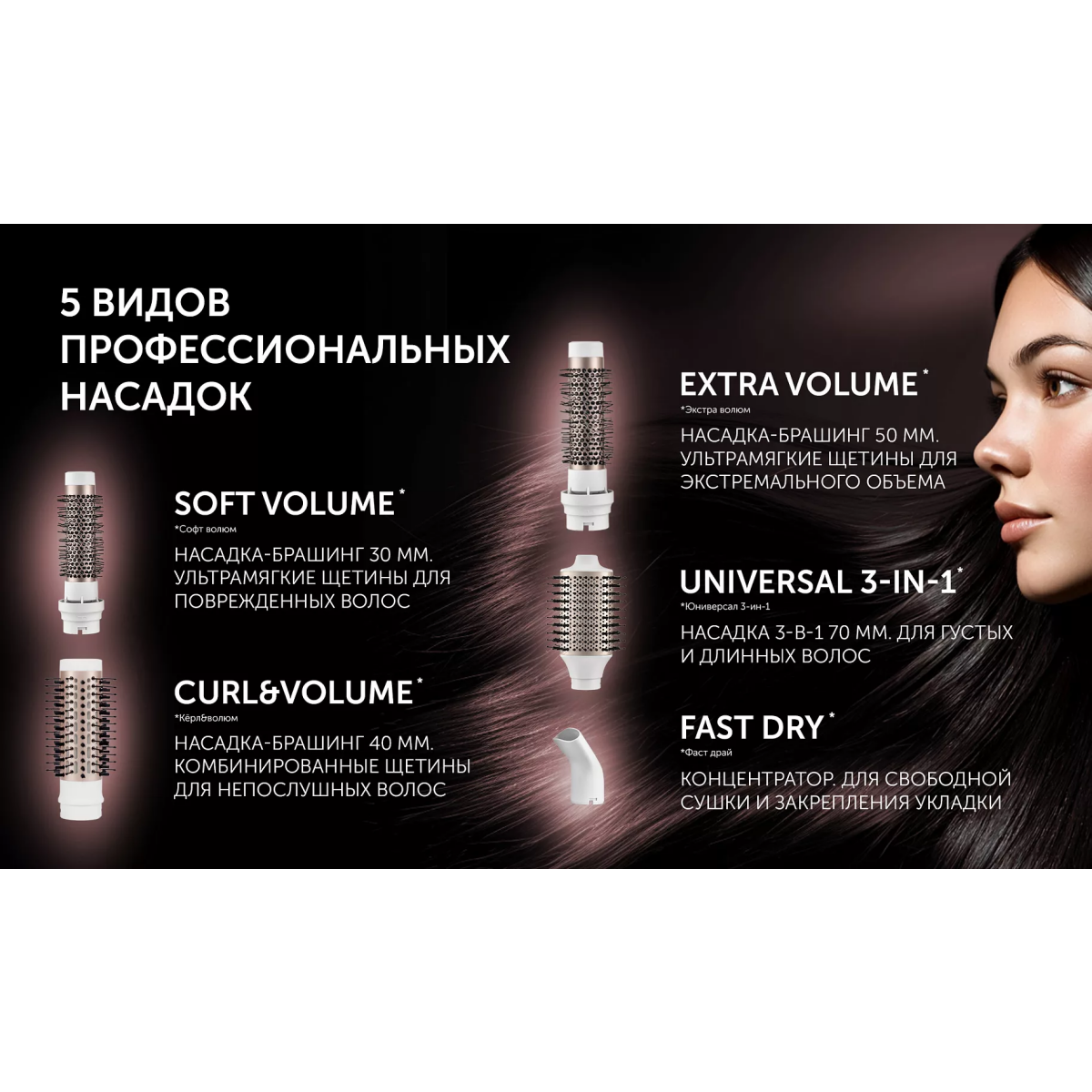 Фен-щётка Polaris PHSB 1214Mi - фото 3