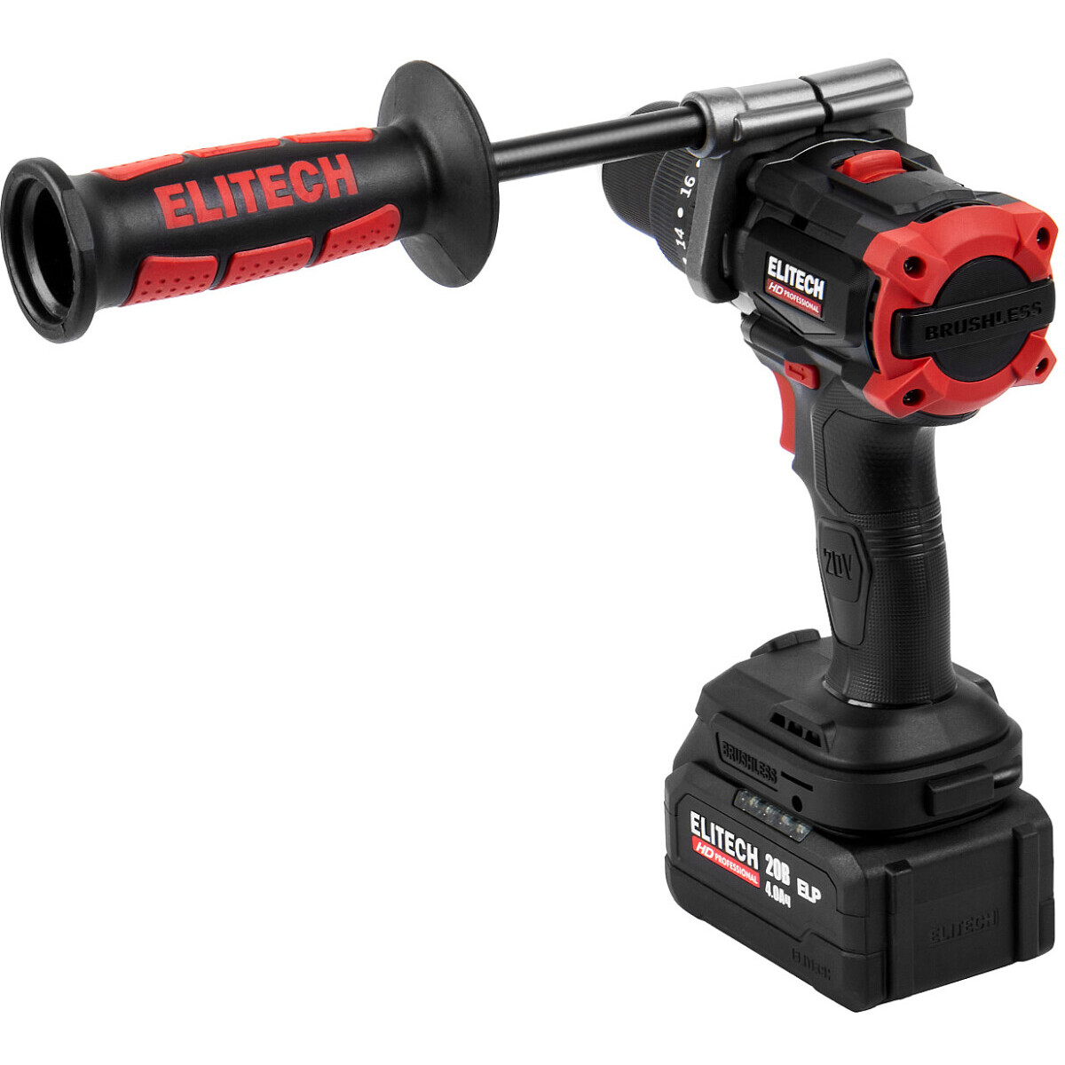 Дрель-шуруповёрт Elitech CD 20BL2 (E2201.042.02) - 205728 - фото 8