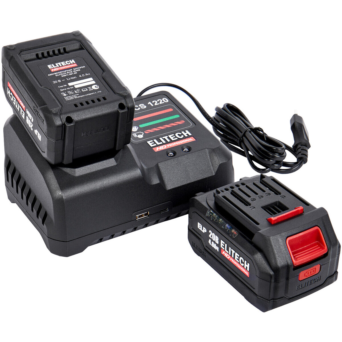 Дрель-шуруповёрт Elitech CD 20BL2 (E2201.042.02) - 205728 - фото 12