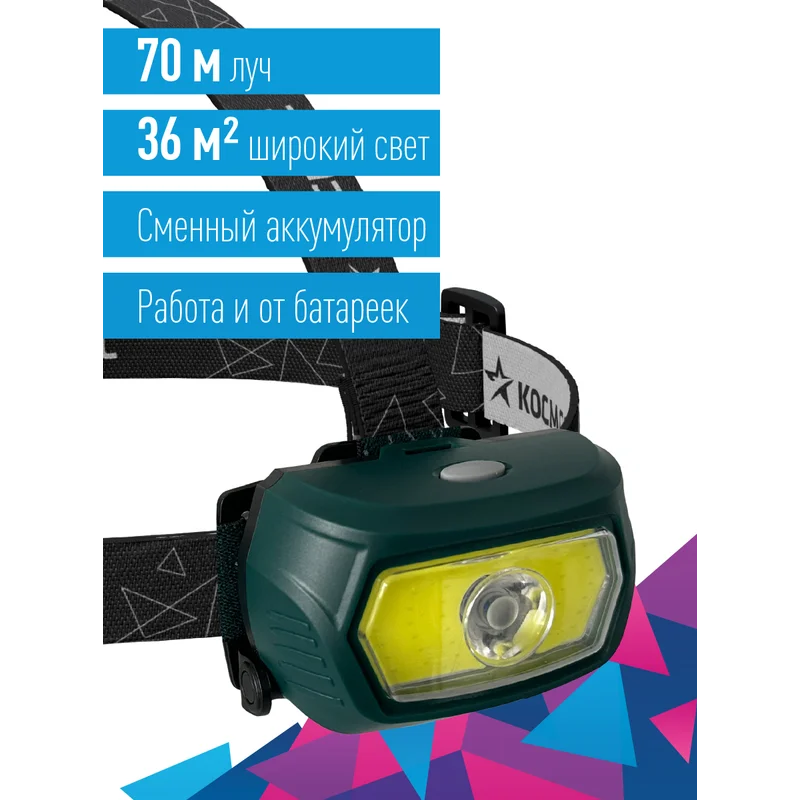 Фонарь налобный КОСМОС KOC509Lit - фото 4