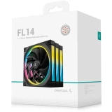 Вентилятор для корпуса DeepCool FL14 (3 шт.) (R-FL14-BKAPN3-G)