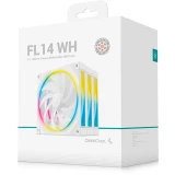 Вентилятор для корпуса DeepCool FL14 WH (3 шт.) (R-FL14-BKAPN3-G)