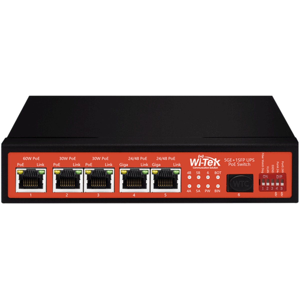 Коммутатор (свитч) Wi-Tek WI-PS306GF-UPS v3