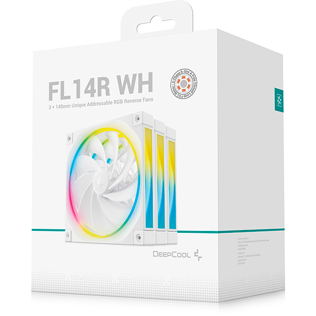 Вентилятор для корпуса DeepCool FL14R WH (3 шт.) - R-FL14R-WHAPN3-G - фото 7