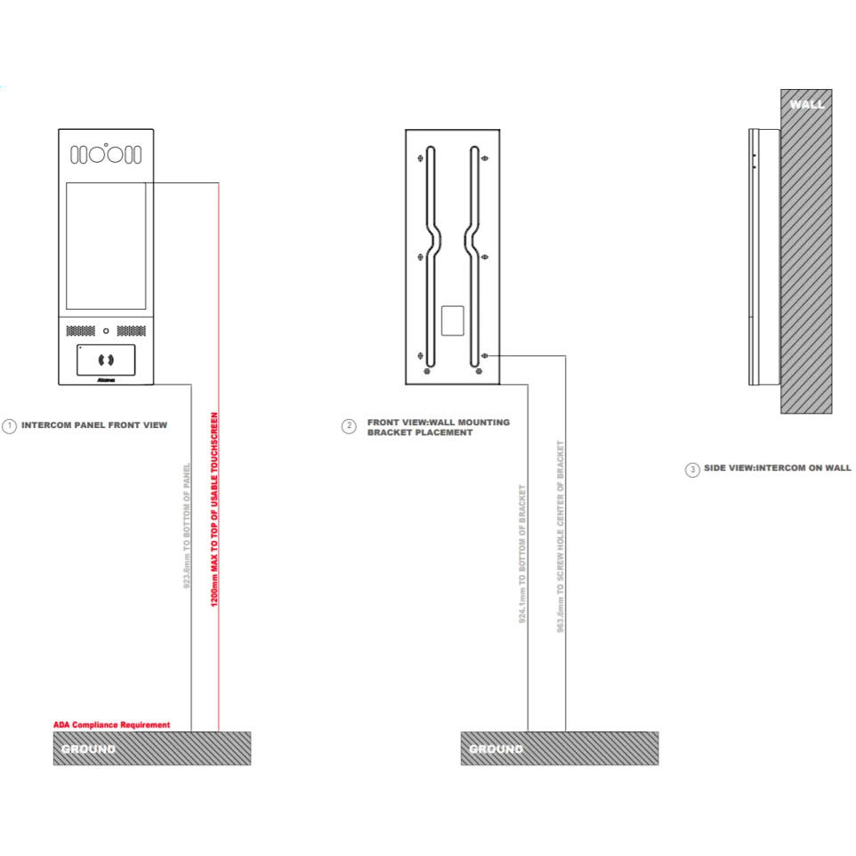Монтажная коробка Akuvox X915 On-Wall - X915_OW_MNTNG_BOX - фото 2