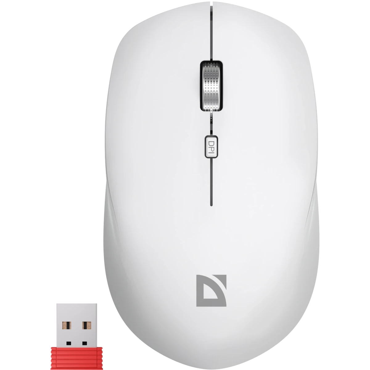 Мышь Defender Velvet MB-406 White (52407) - фото 2