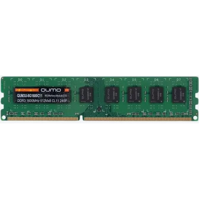Оперативная память 8GB DDR3 1600MHz QUMO (QUM3U-8G1600C11L)