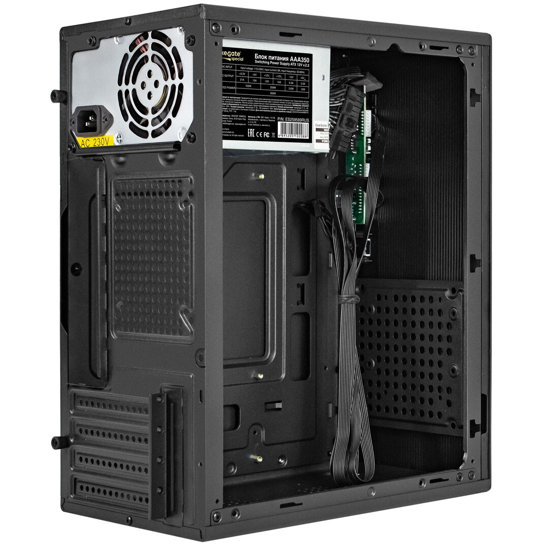 Корпус ExeGate BAA-308MU2-AAA350 350W Black - EX299074RUS - фото 5